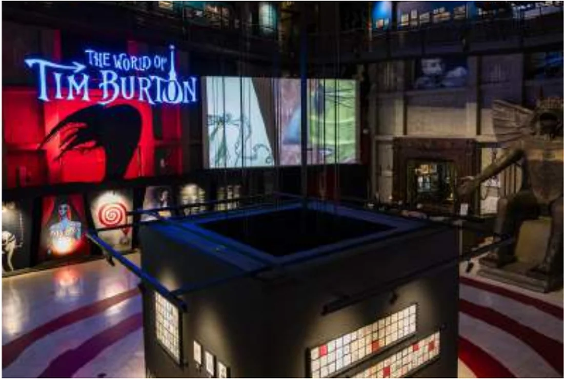 The World of Tim Burton museum exhibition installation