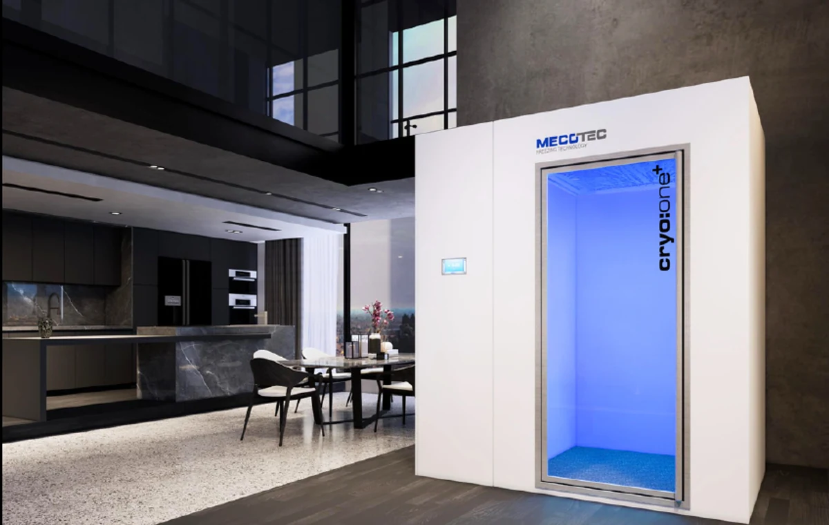 Sistema di crioterapia MECOTEC Cryo:One+ integrato in una residenza di lusso