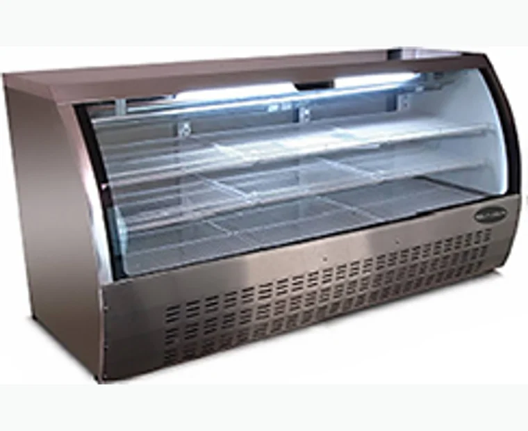 47" vetrina refrigerata con vetro curvo, modello SCGG-47