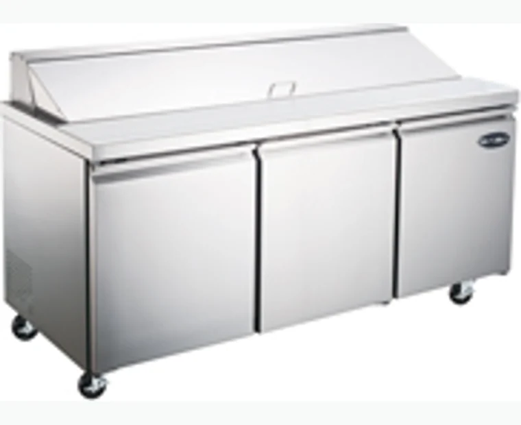 tavolo refrigerato per preparazione sandwich a una porta con vaschette, modello SPS-27-8